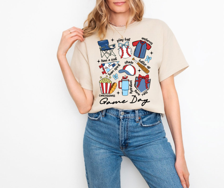 Day At The Ballpark Graphic Tee