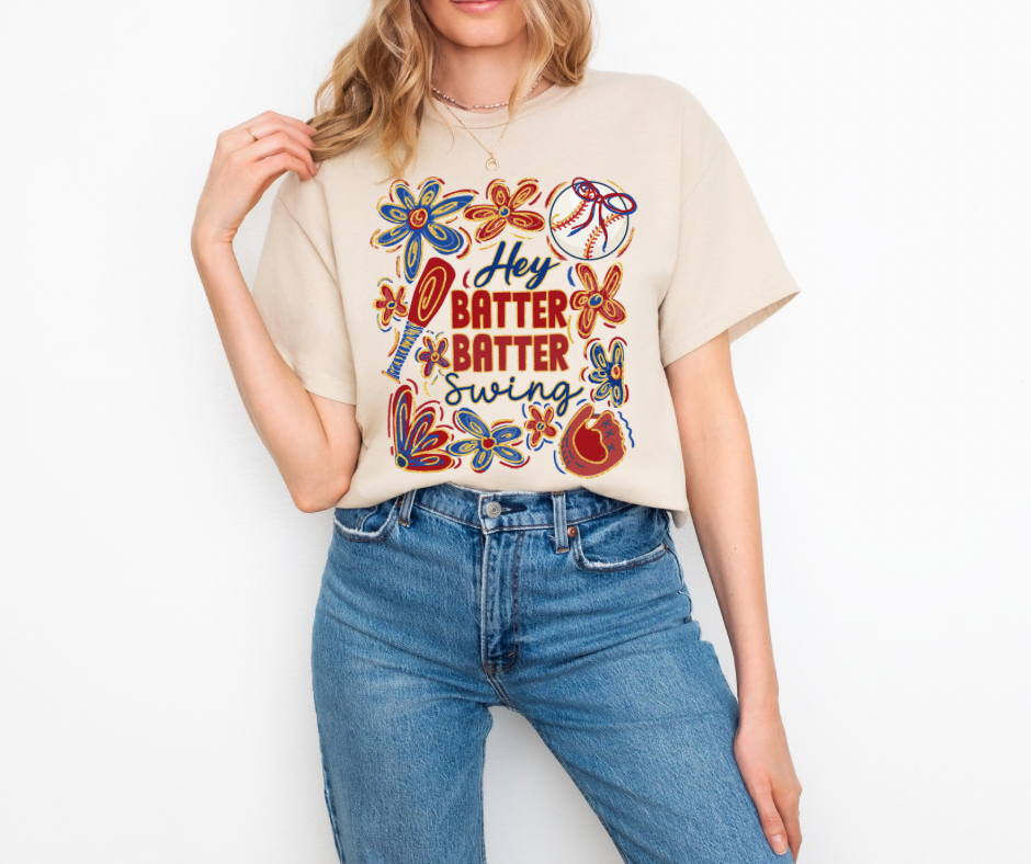 Hey Batter Batter Graphic Tee