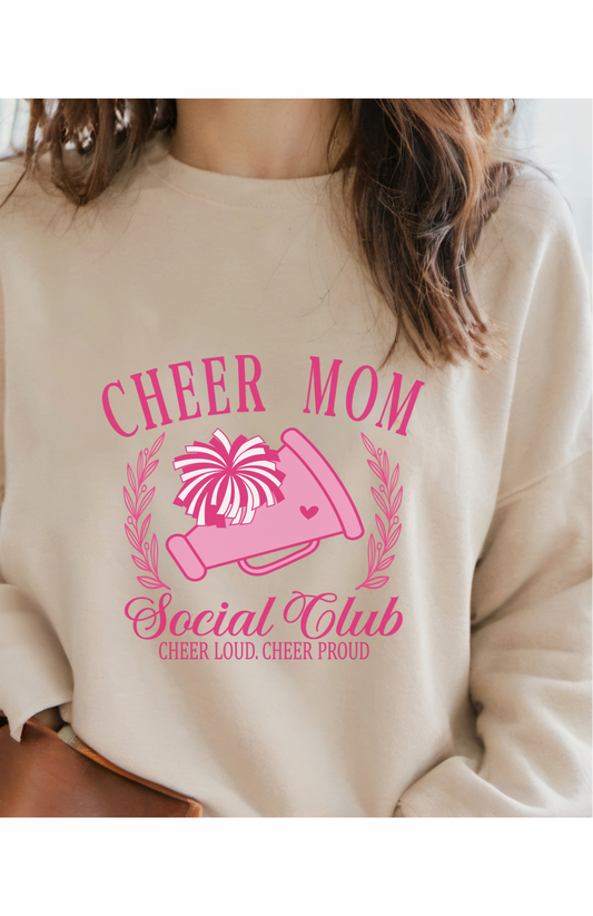 Cheer Mom Social Club Crewneck