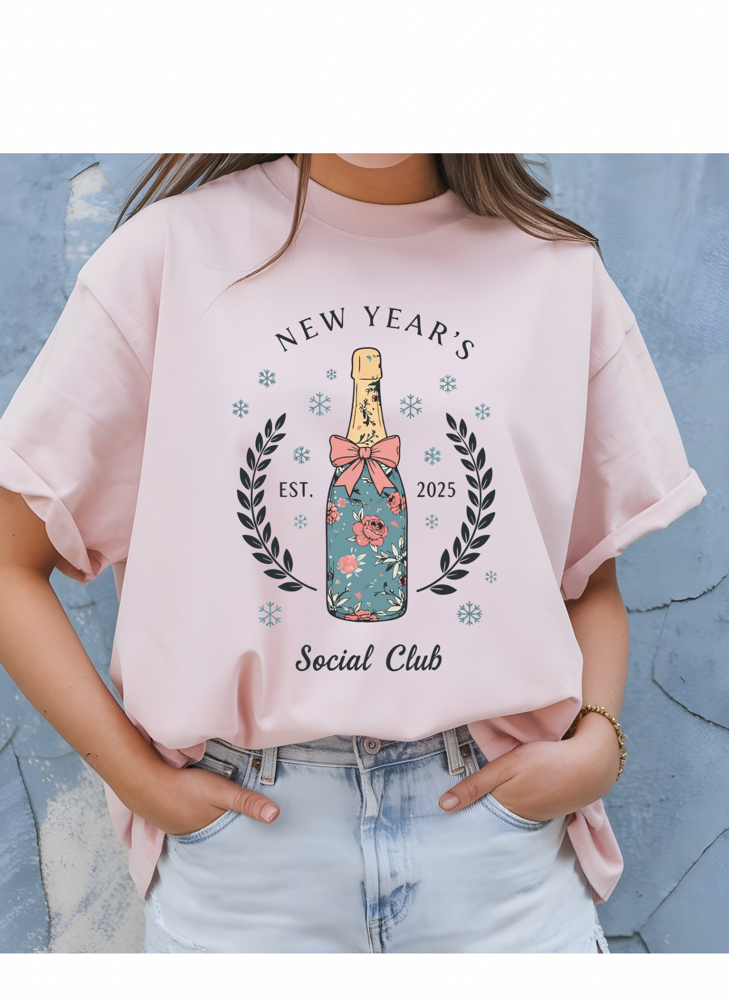 Floral New Year Graphic Tee