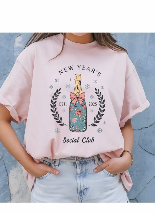 Floral New Year Graphic Tee