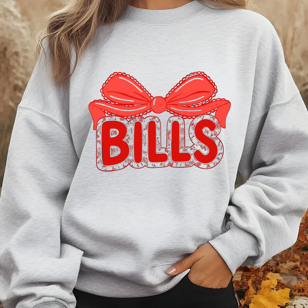 Football Bow Crewneck