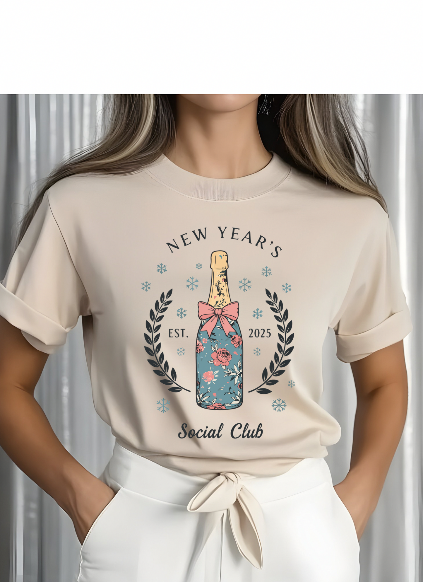 Floral New Year Graphic Tee