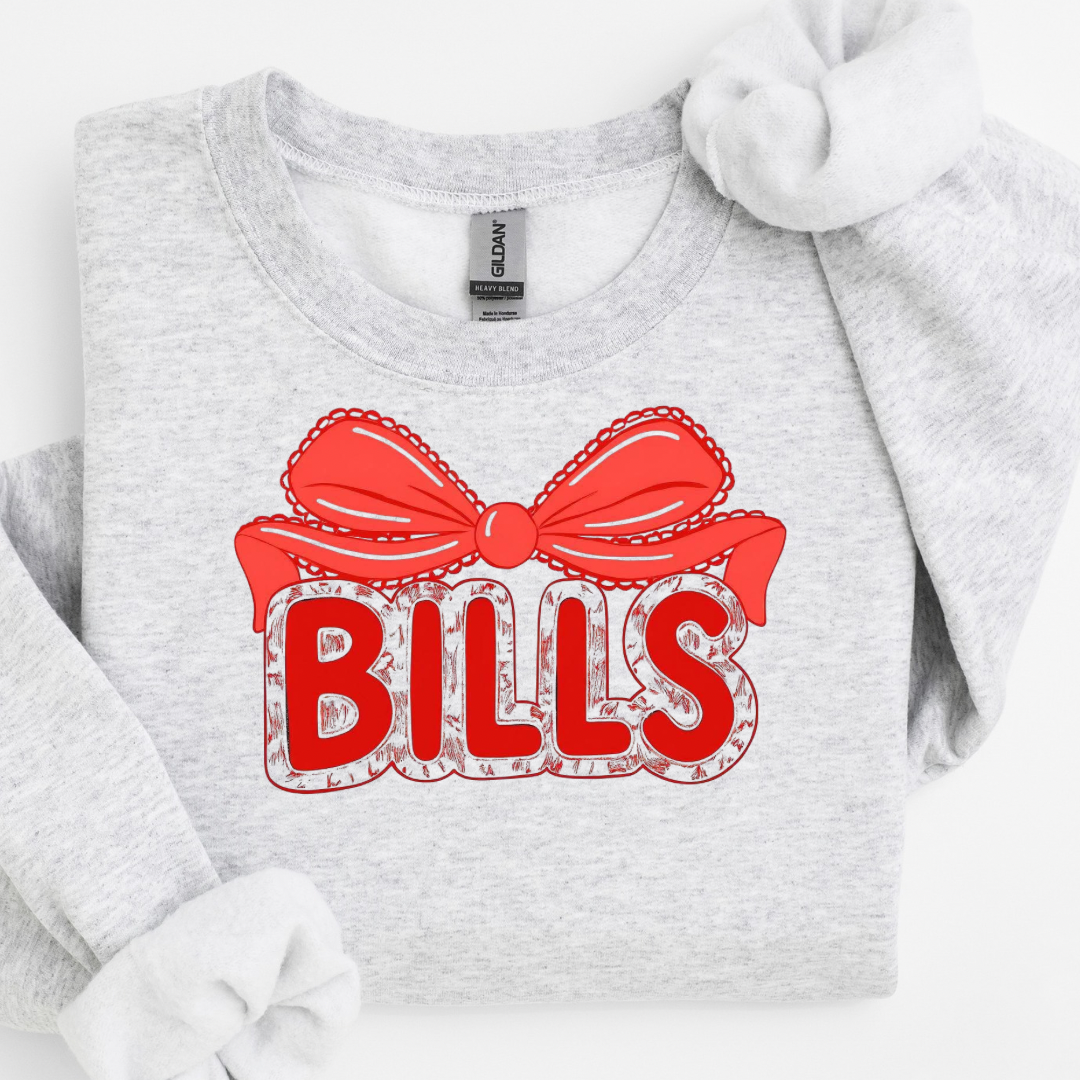 Football Bow Crewneck