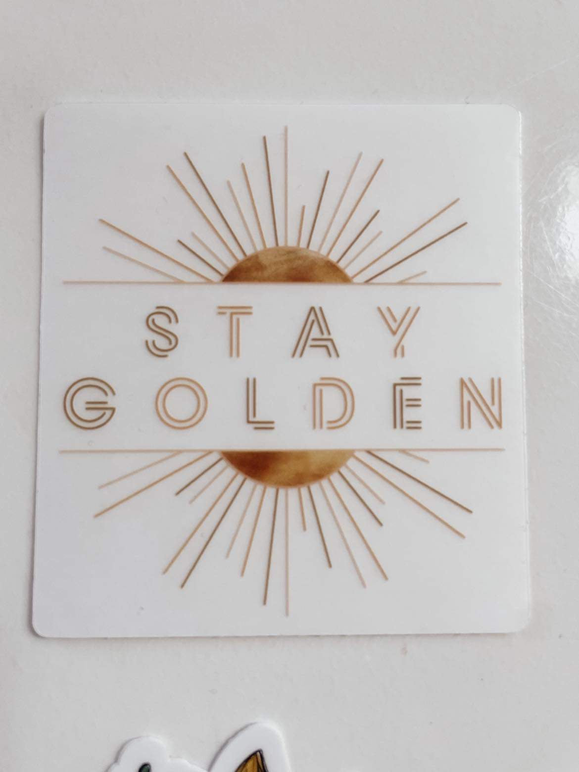 Stay Golden Sticker