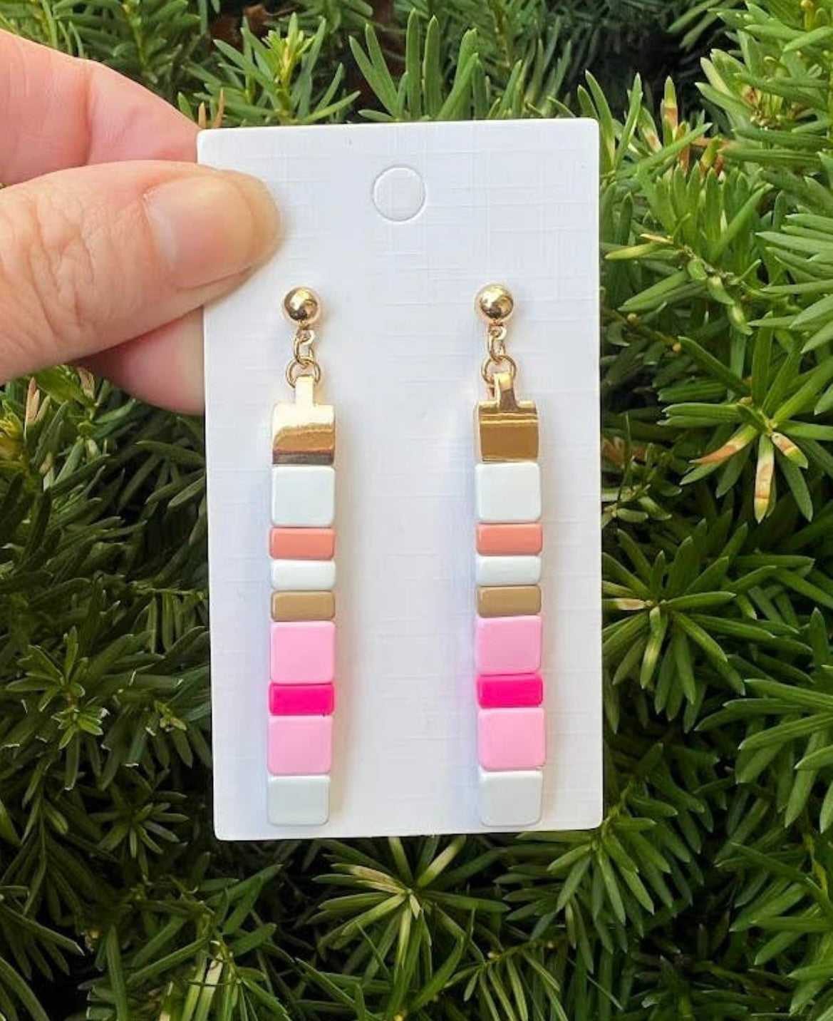 Make A Statement Pink Earrings